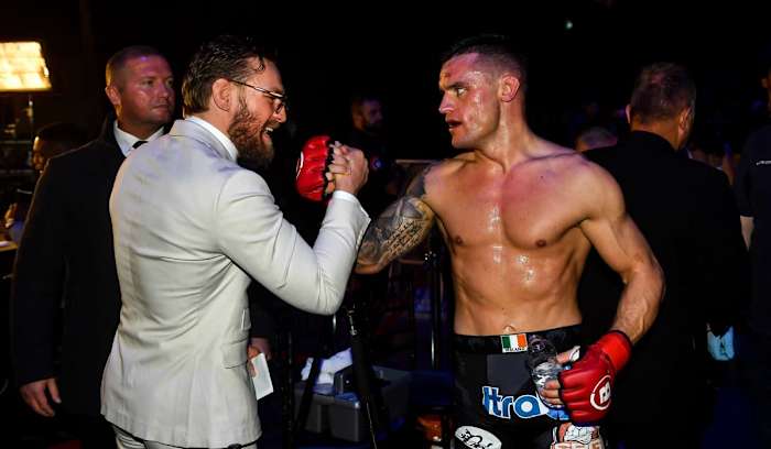 Conor McGregor happy with his sparring partner Kiefer Crosbie's performance inside the Bellator cage.